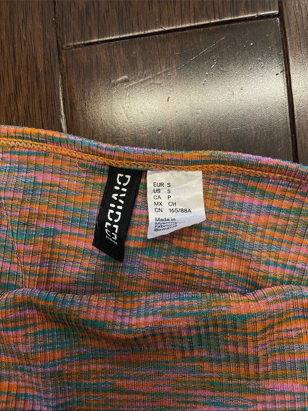 H&M Multicolor Ribbed Racerback Tank Top - Picture 3 of 3